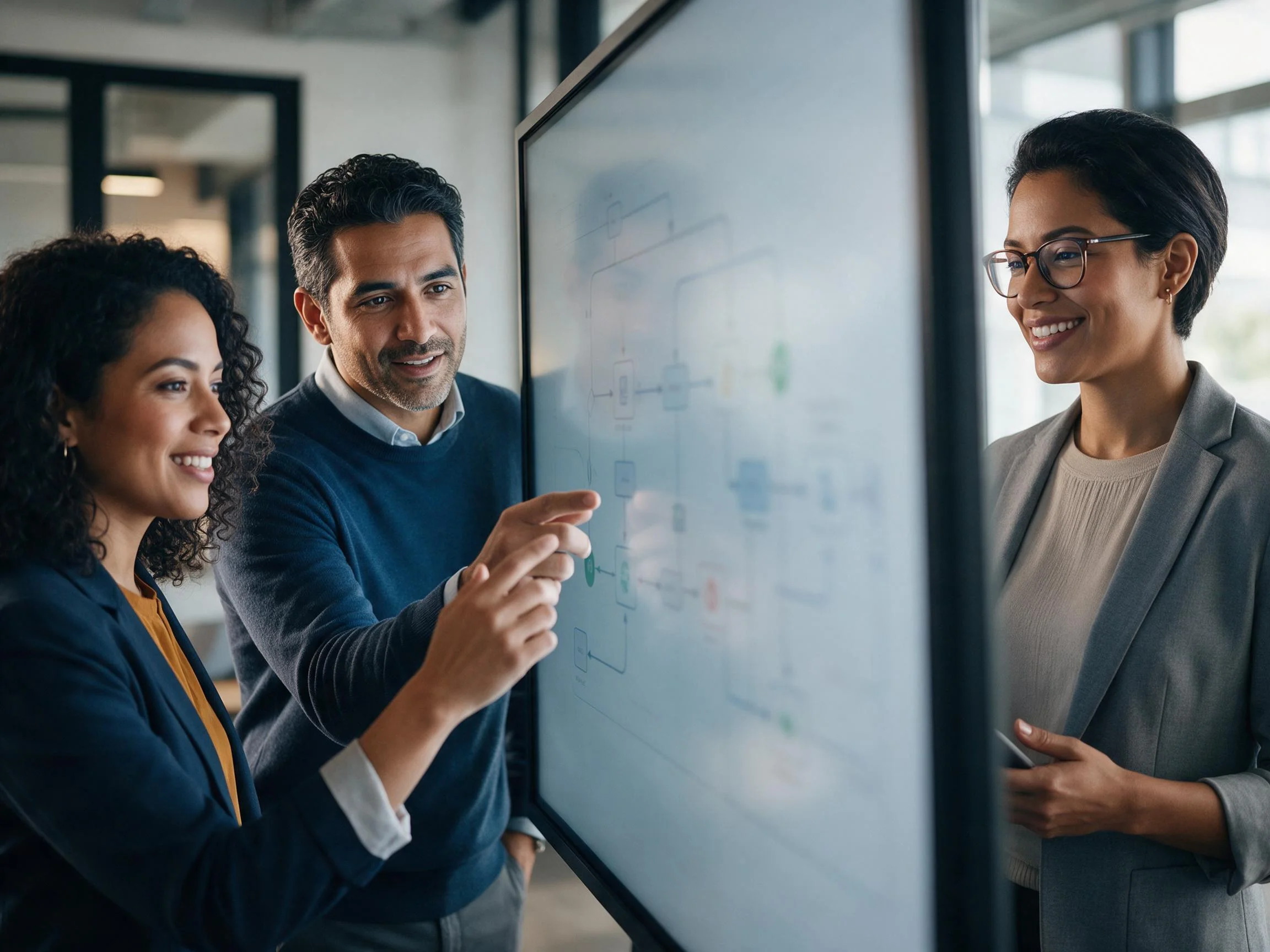 Equipo automatizando procesos internos con IA
