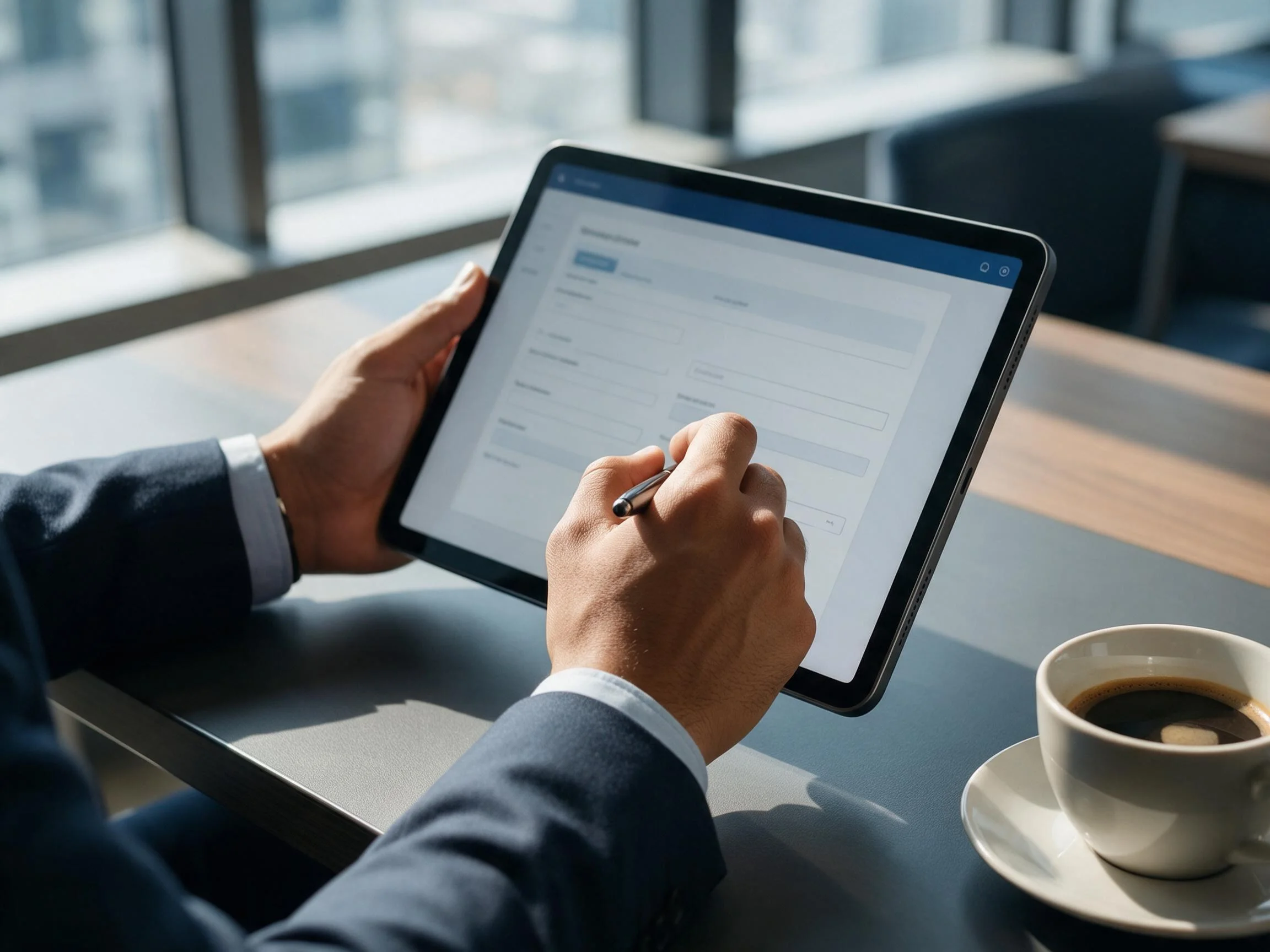 Formulario inteligente en tablet